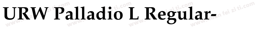 URW Palladio L Regular字体转换